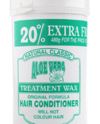Natural Classic Aloe Vera Treatment Wax Original Formula Hair Conditioner 480g 5000444015764